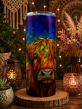 Glass printed tumbler Hyland Cow