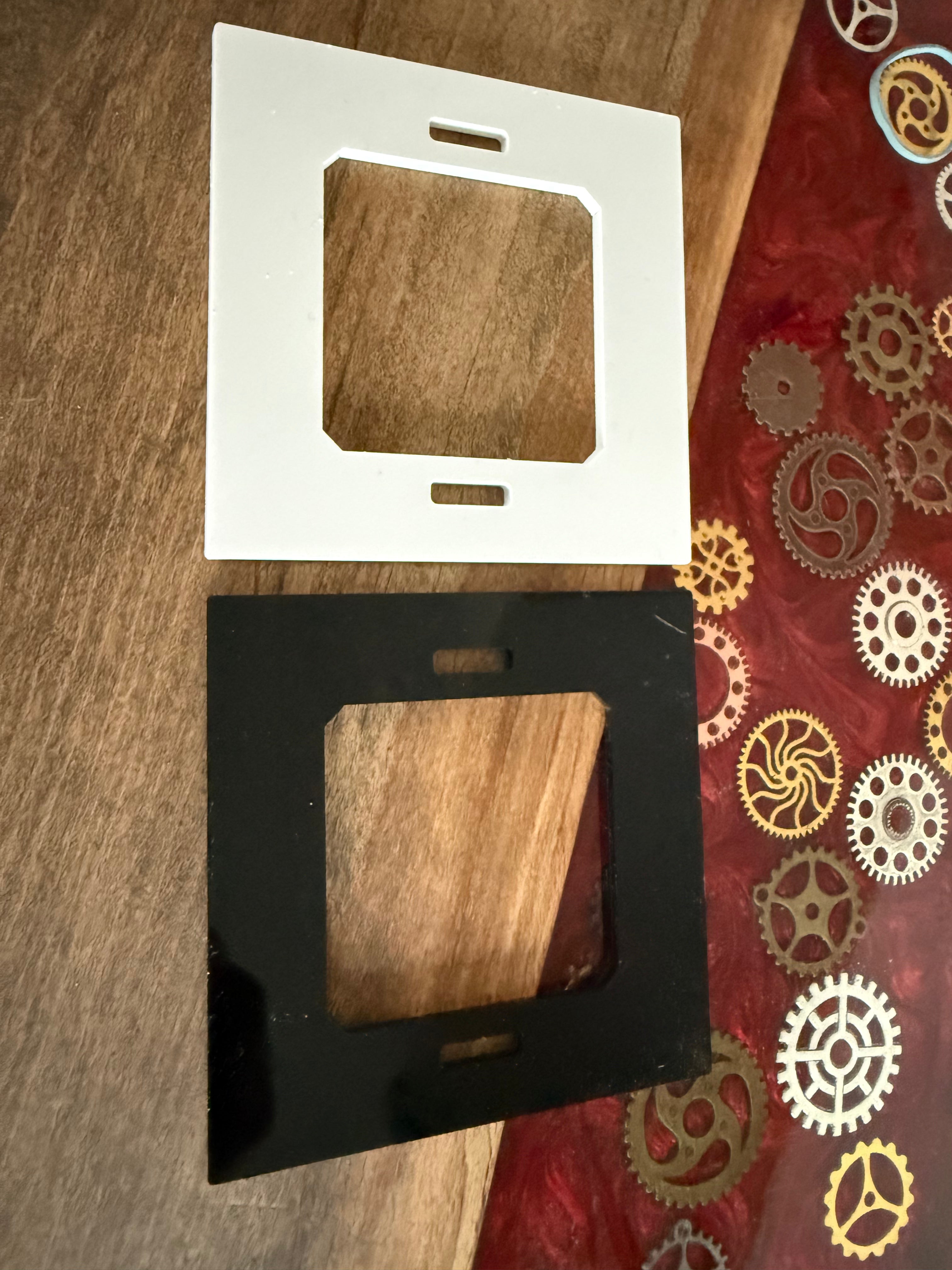 Loxone Touch Tree Back Plate | Wall Cover / Retrofit Plate | Black or White