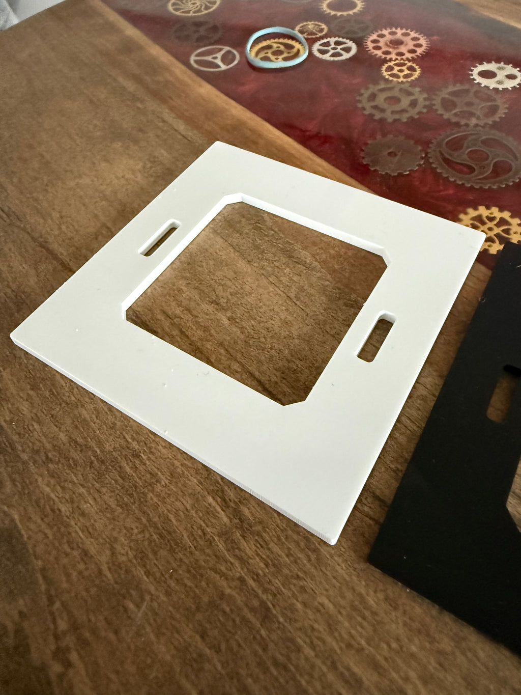 Loxone Touch Tree Back Plate | Wall Cover / Retrofit Plate | Black or White