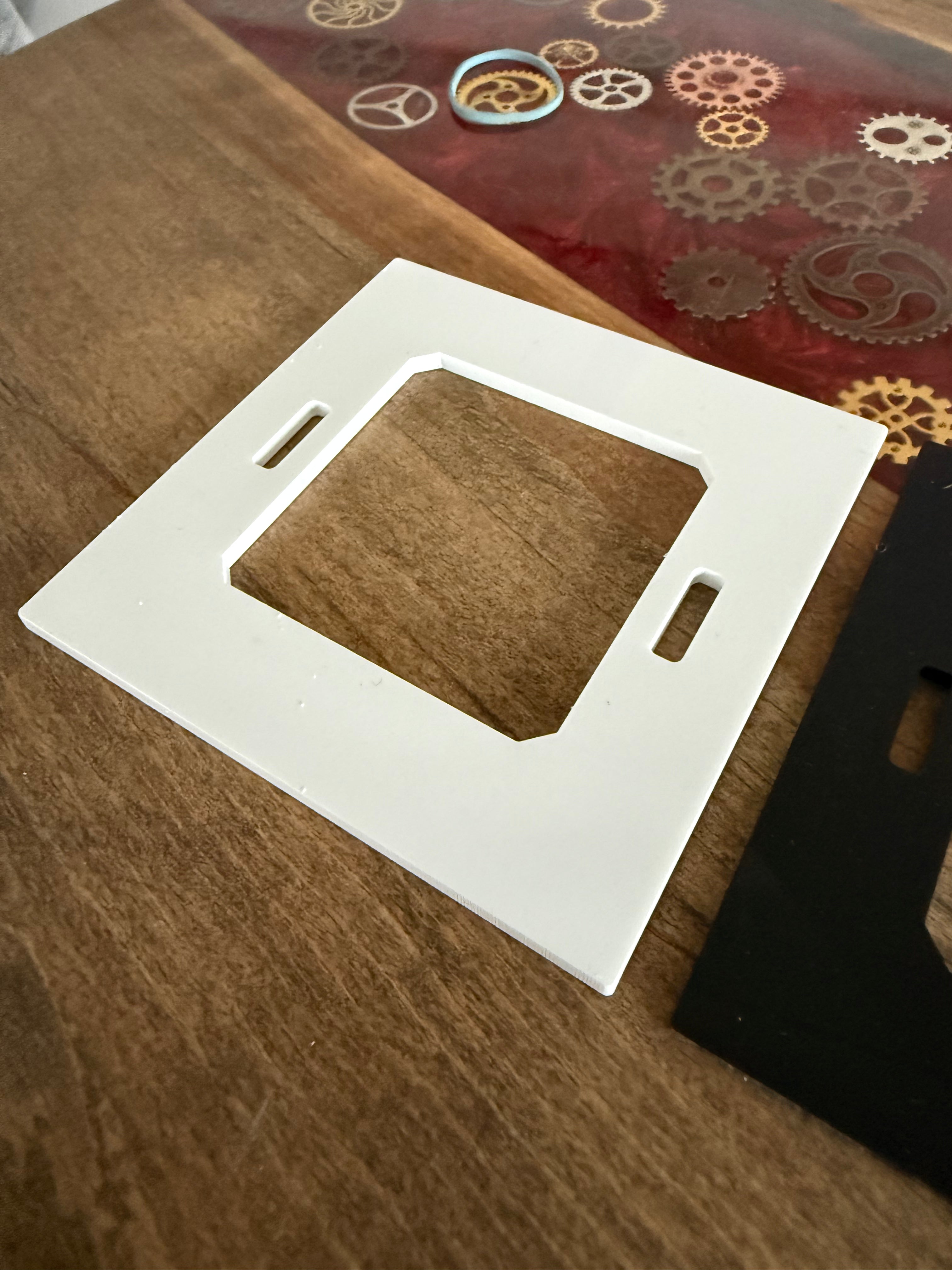 Loxone Touch Tree Back Plate | Wall Cover / Retrofit Plate | Black or White